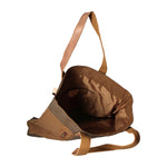 Maura Borsa a mano unisex Canvas e pelle ZG3012-FANGO TAUPE Gave Lux