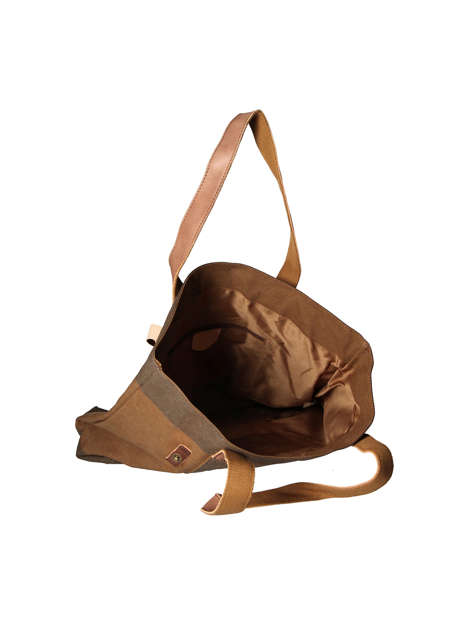 Maura Borsa a mano unisex Canvas e pelle ZG3012-FANGO TAUPE Gave Lux