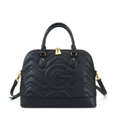 Borsa a mano da donna 100% pelle vegana PU GGB016BLK Gabriella G Firenze