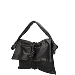 Borsa a spalla da donna Vera pelle 07172-NERO Viola Castellani
