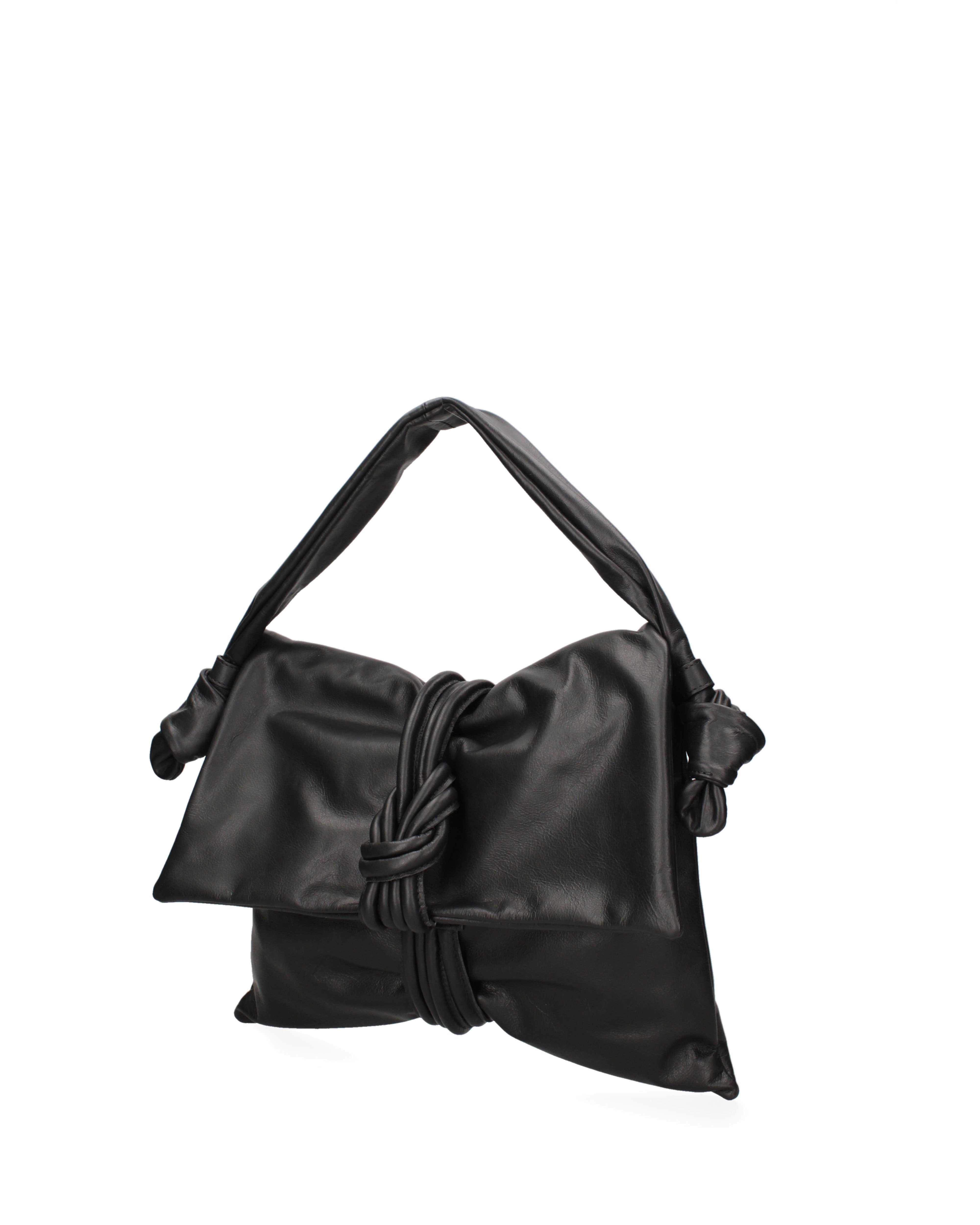 Borsa a spalla da donna Vera pelle 07172-NERO Viola Castellani