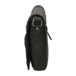 Borsa a tracolla uomo in vera pelle Casual HILB-3057-NERO Hill Burry