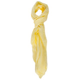 Sefora L1013-GIALLO Foulard unisex in cotone e seta Gave Lux