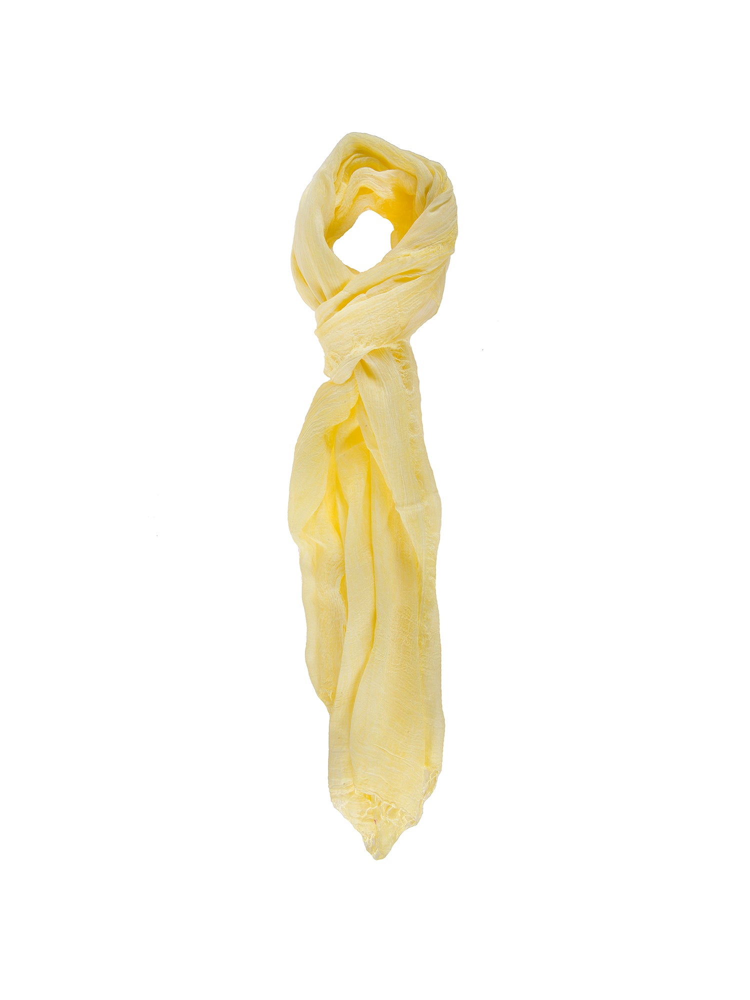 Sefora L1013-GIALLO Foulard unisex in cotone e seta Gave Lux