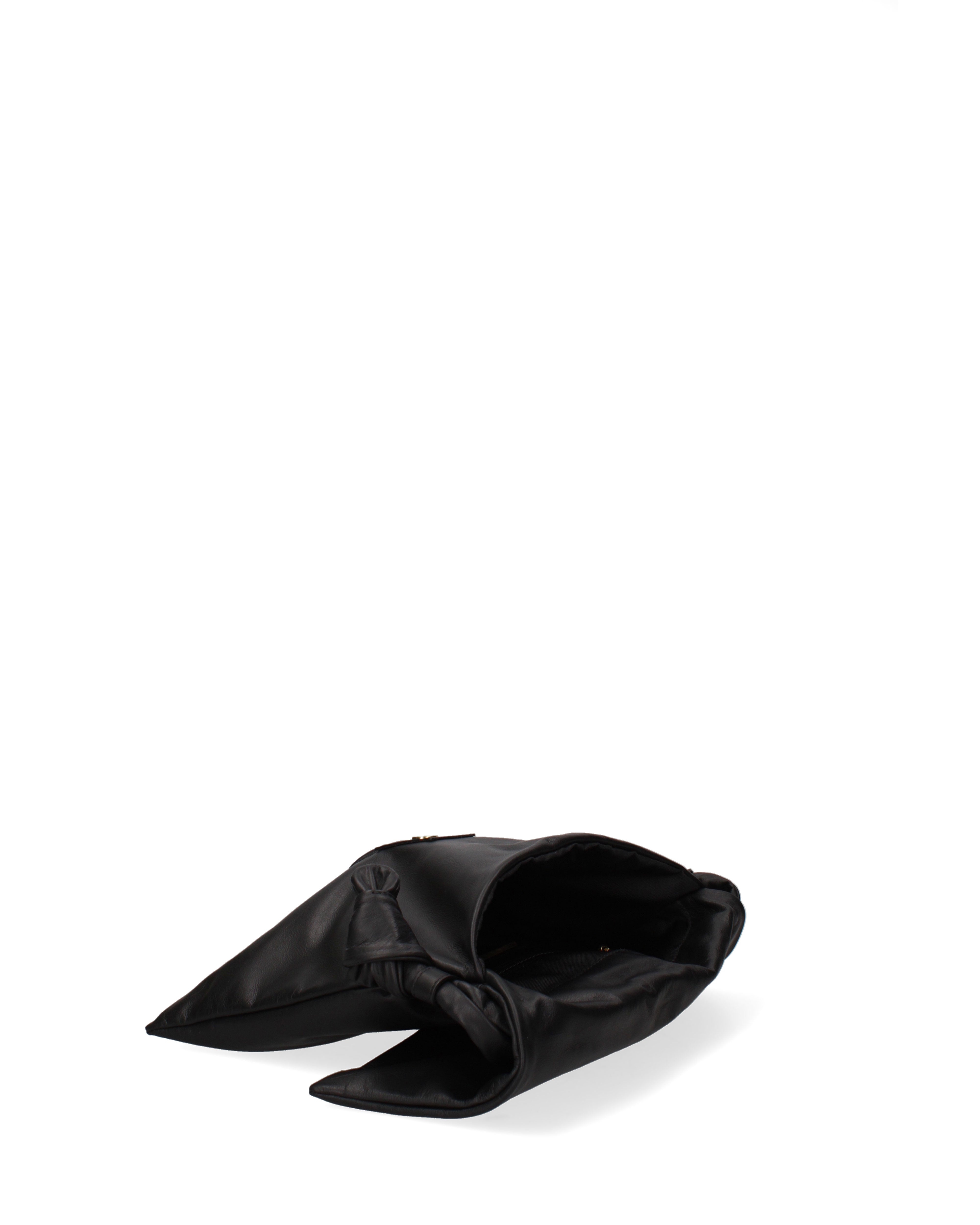 Borsa a spalla da donna Vera pelle 07172-NERO Viola Castellani