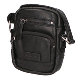 Borsa a tracolla unisex vera pelle Made in Italy SN5863147-BLACK Santini Firenze