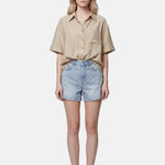 Blusa in 86 Lyocell 14 Poliestere Cammello