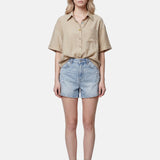 Blusa in 86 Lyocell 14 Poliestere Cammello
