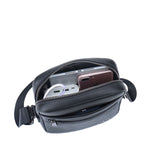 Borsa a tracolla uomo vera pelle Casual BC1480-BLACK B Cavalli