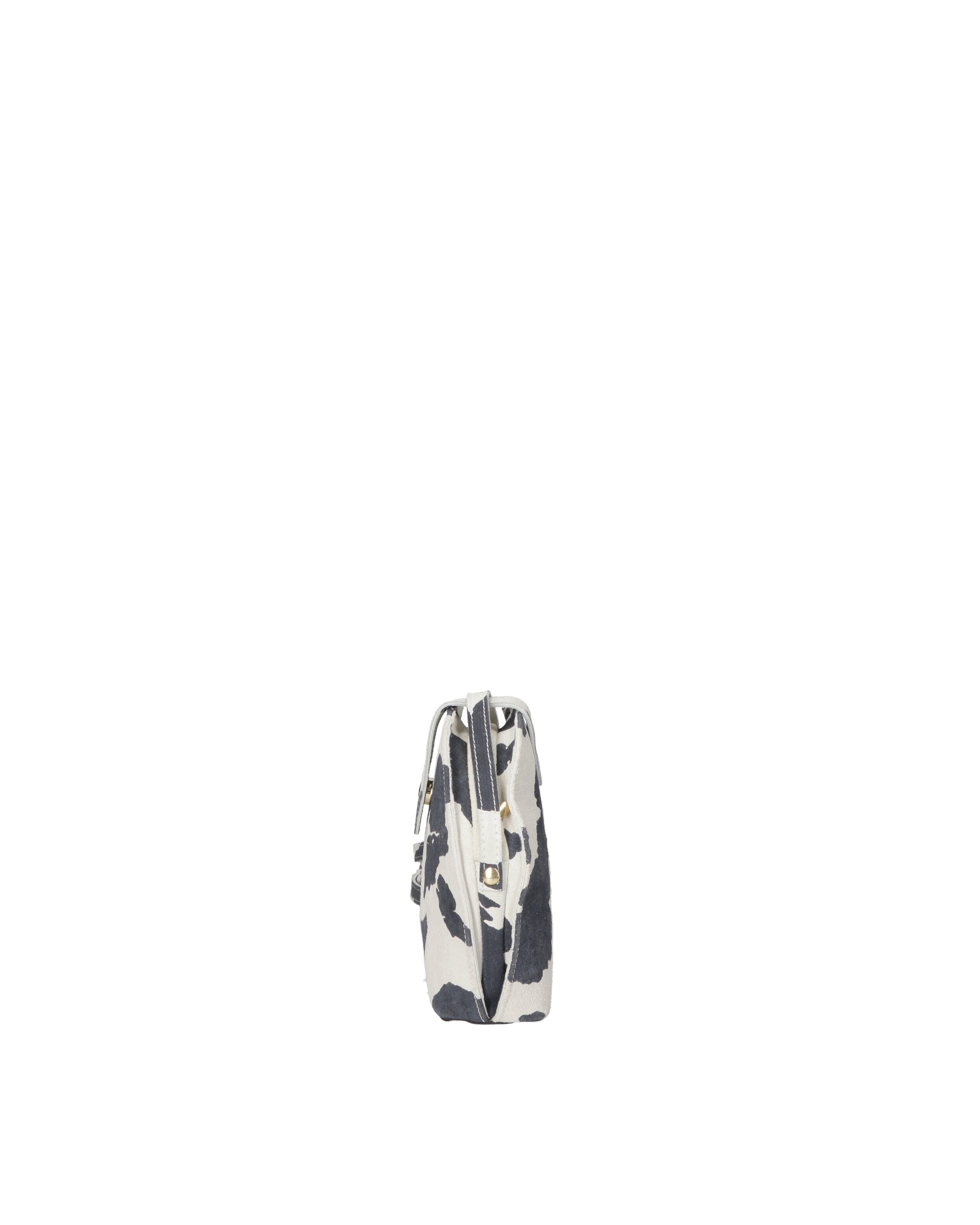 Elodie Borsa a tracolla da donna Vera pelle 530073-MUCCA BIANCO+NERO Gave Lux