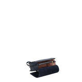 Borsa a tracolla da donna 100% pelle MYB-8003-FW-PL26 BLU NOTTE My Best Bag