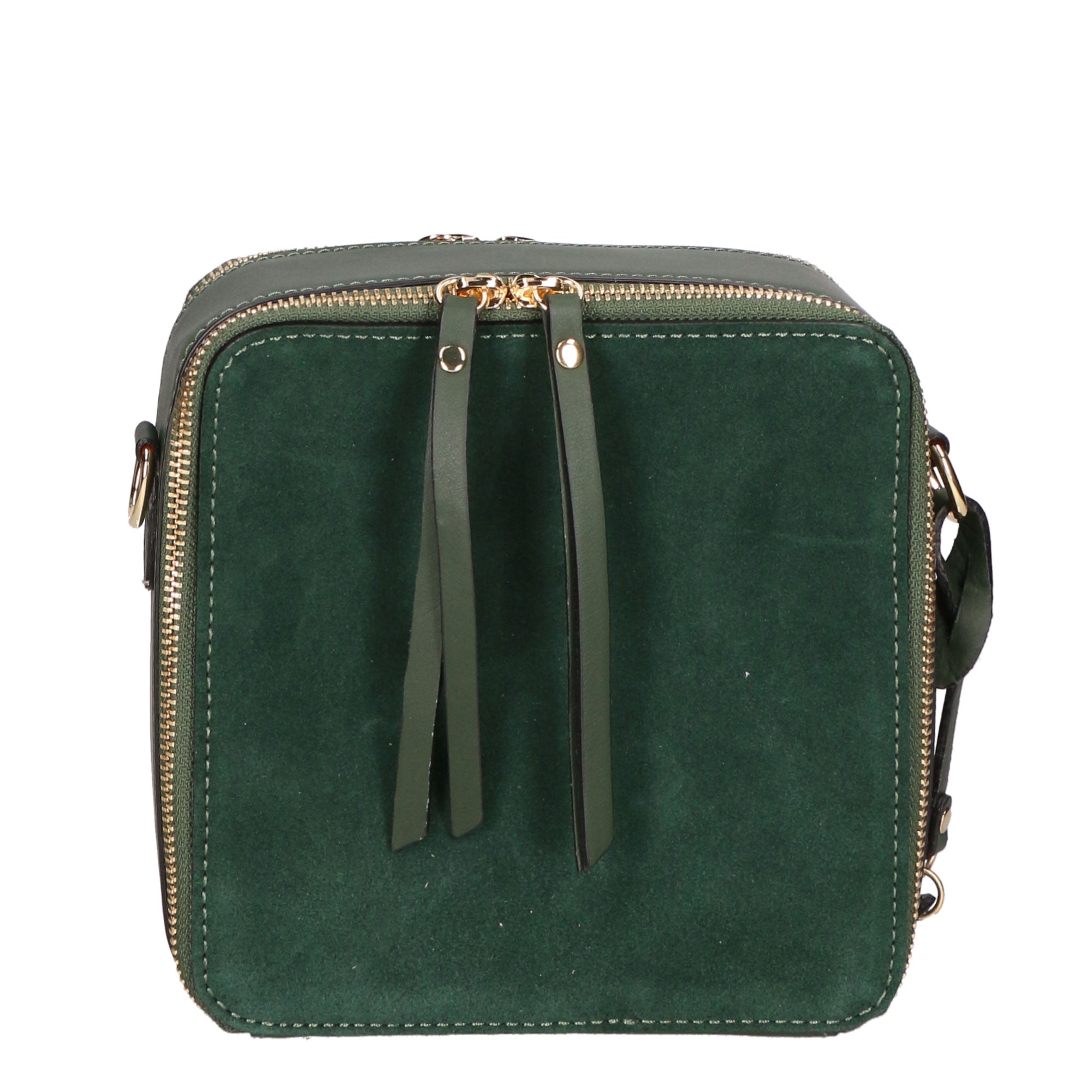 Borsa a tracolla da donna Vera pelle MYB-6020-FW-06058 VERDE My Best Bag