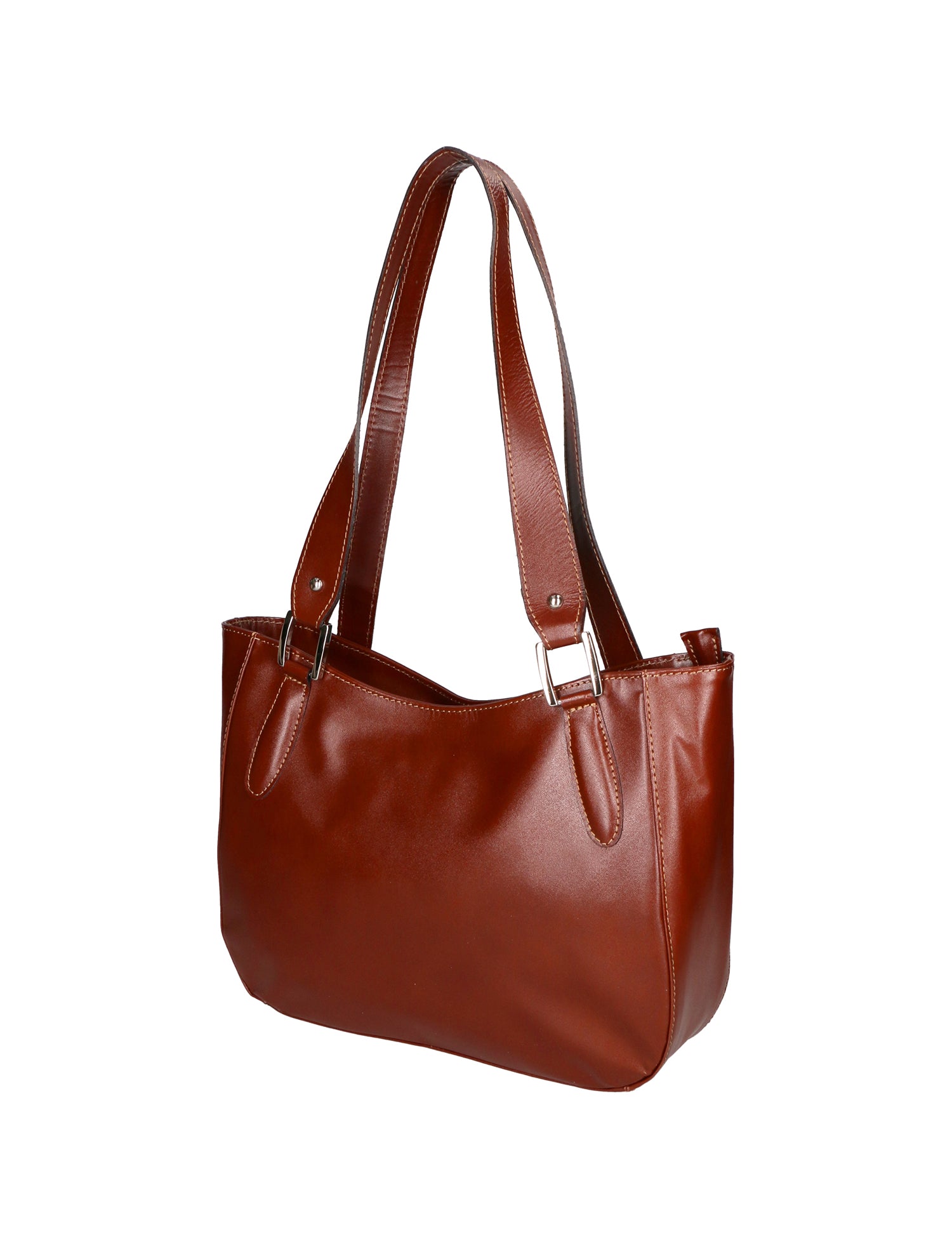 Eva Borsa a spalla da donna Vera pelle 9024-MARRONE BROWN Gave Lux