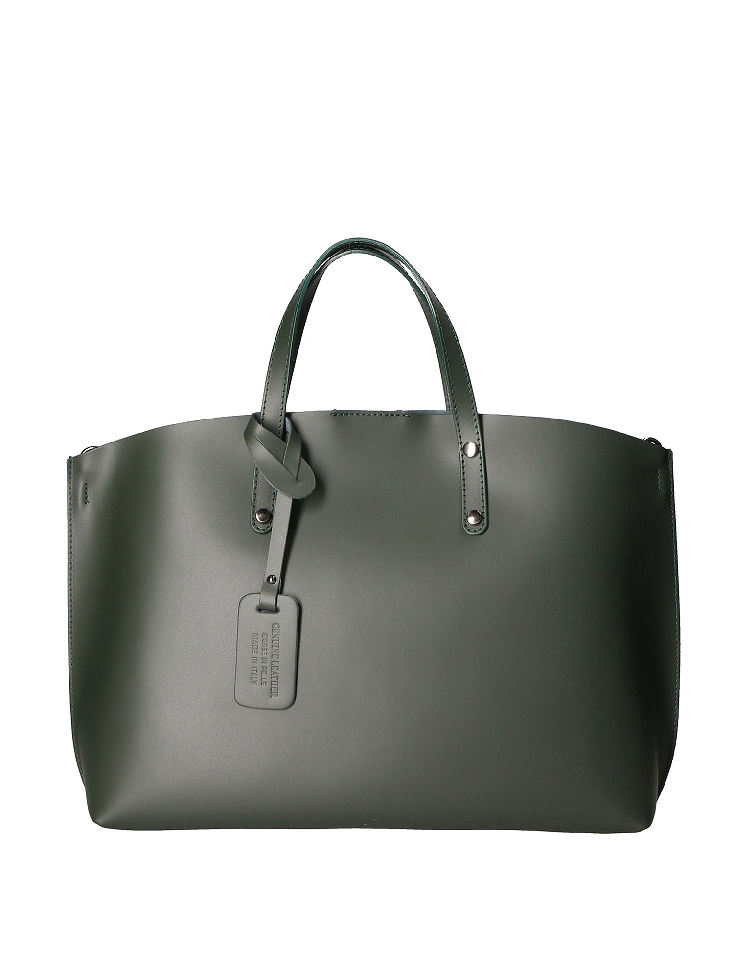 Lumena Borsa a mano da donna Vera pelle 2094-L135 VERDE BOTTIGLIA Gave Lux