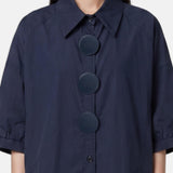Vestito in Cotone Blu Scuro