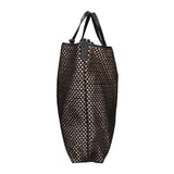 Borsa a mano da donna Paglia e pelle MYB-7027-SS-NERO My Best Bag