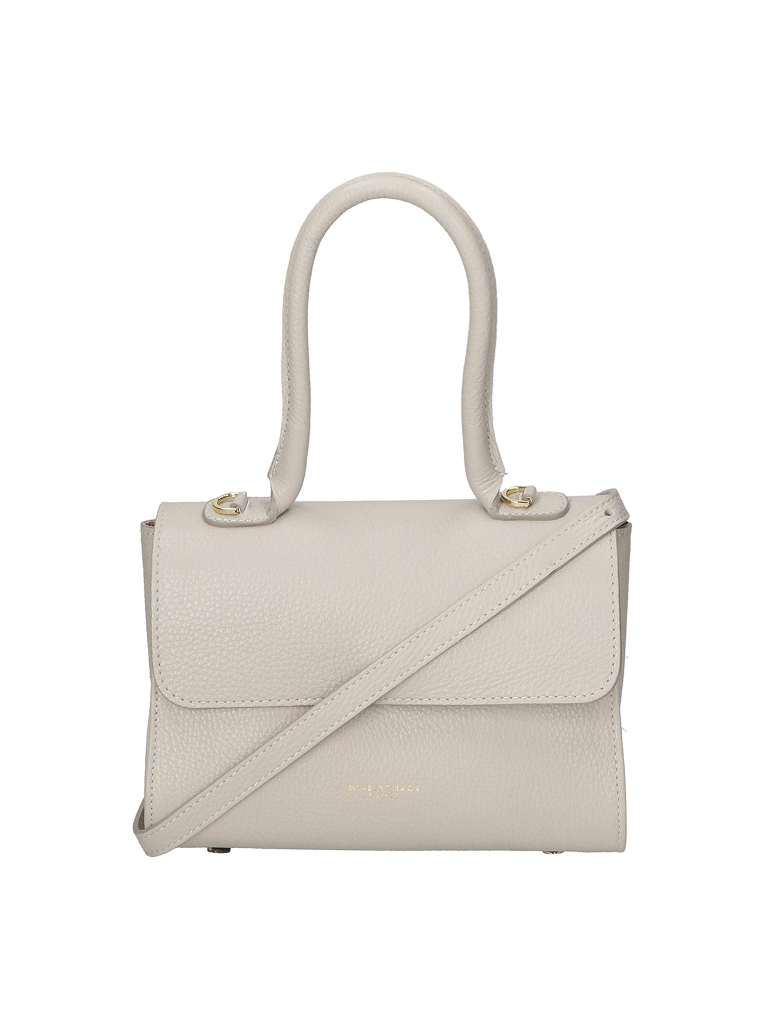 Borsa a mano da donna 100% vera pelle MYB-8030-FW-D86 GRIGIO PERLA My Best Bag