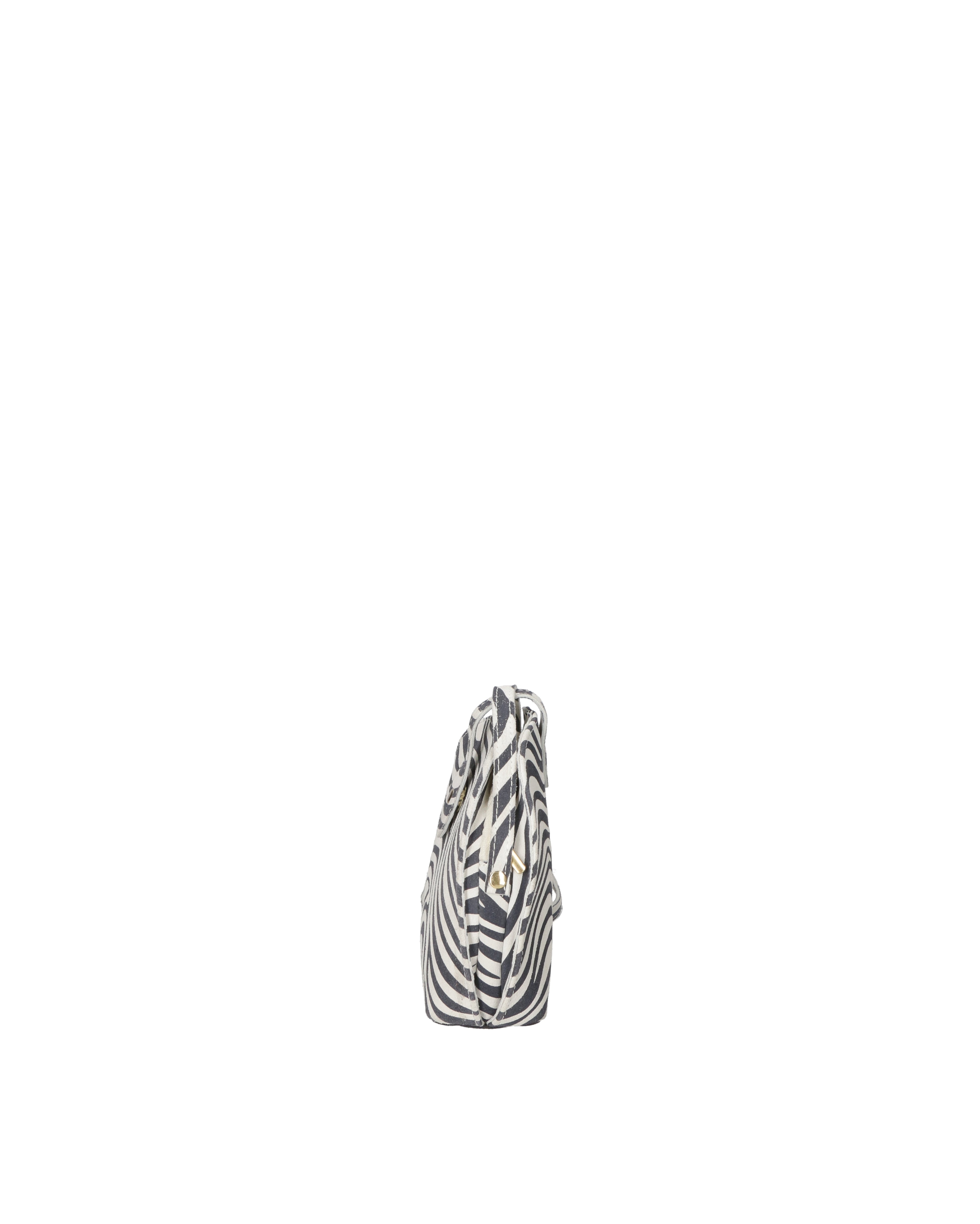 Elodie Borsa a tracolla da donna Vera pelle 530073-ZEBRA BIANCO Gave Lux