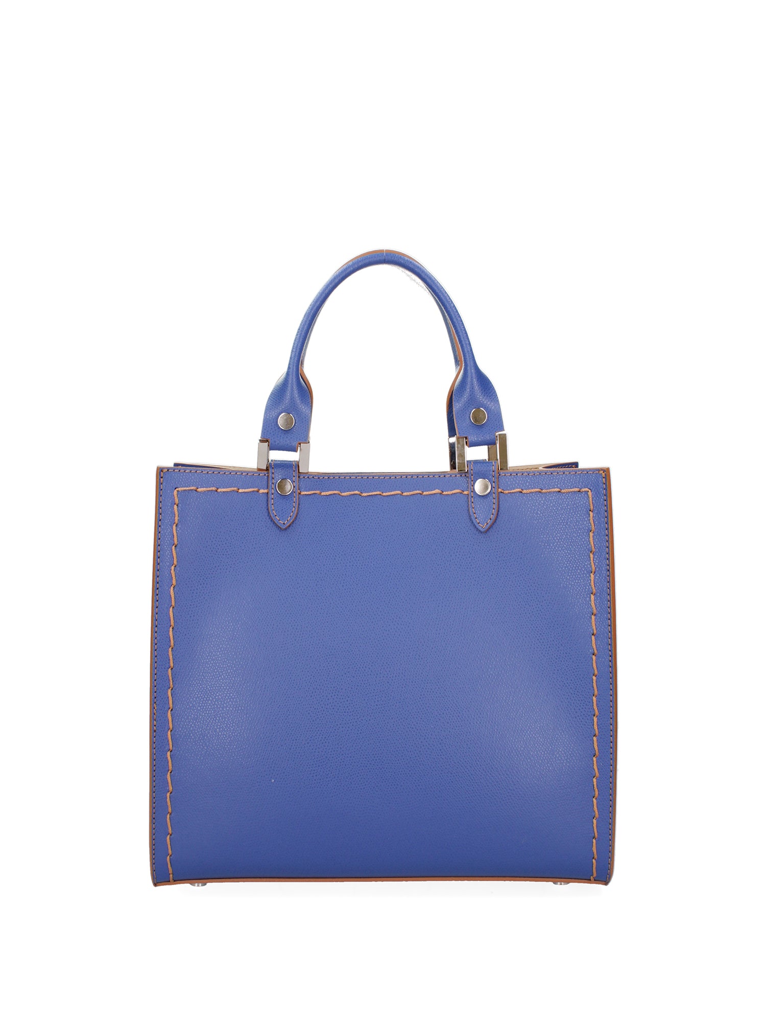 Borsa a mano da donna 100% vera pelle 07262-P 633 BLUETTE Roberta Rossi