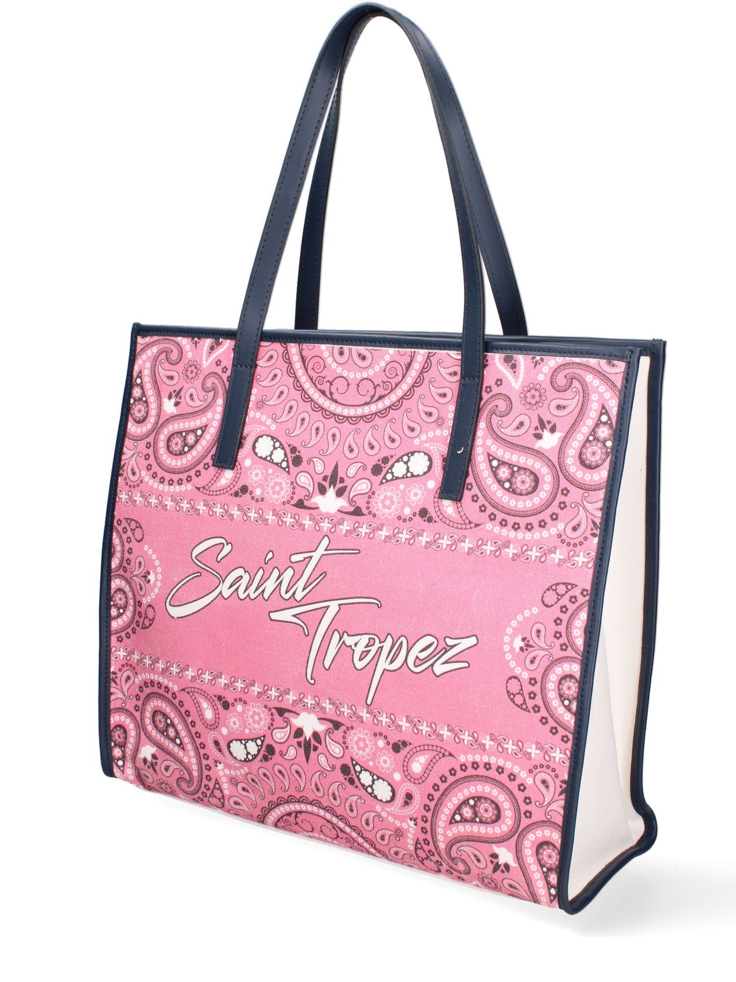 Taormina Borsa a spalla da donna Tela + Vera Pelle 5370-7-L318 BLU NAVY Gave Lux