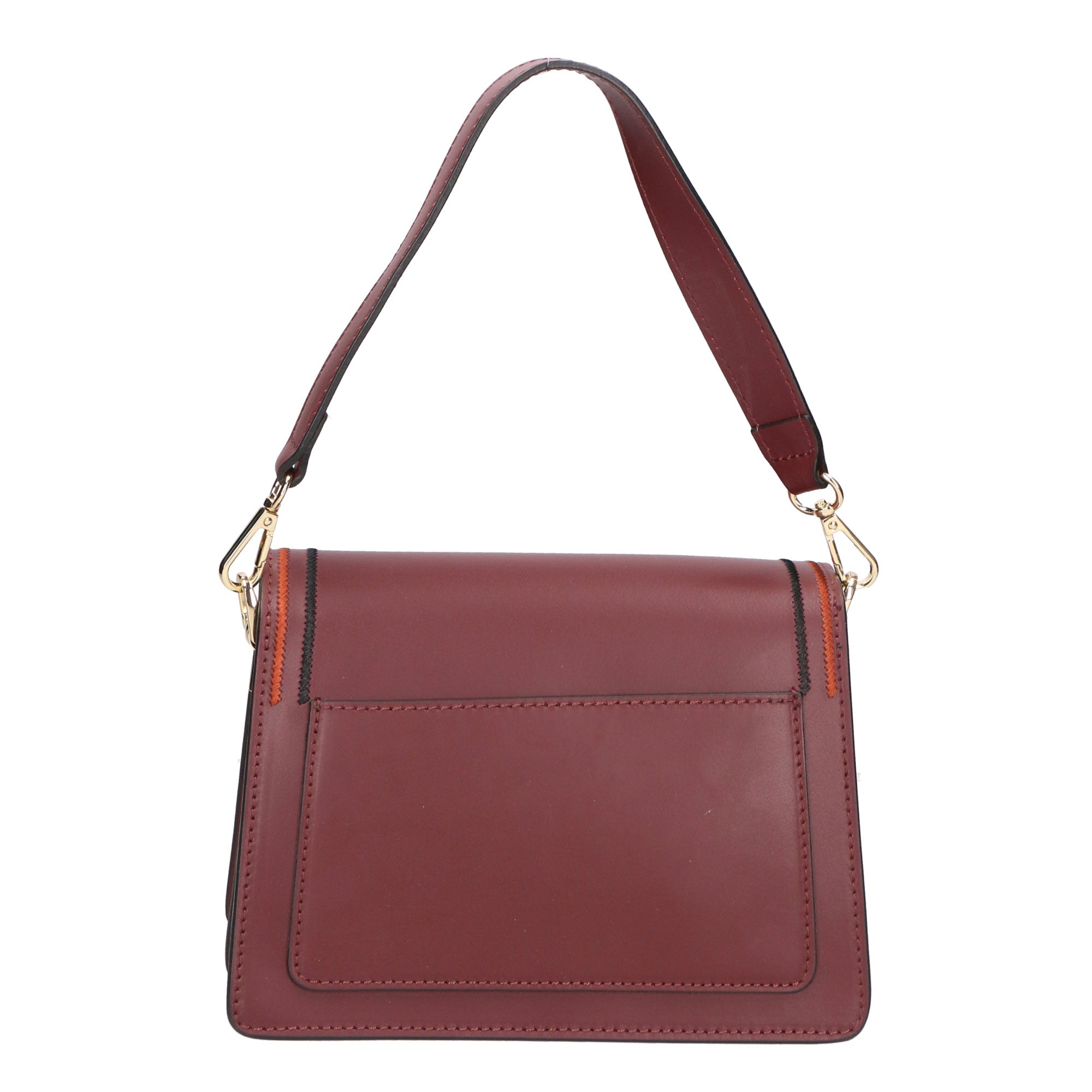 Borsa a mano da donna Vera pelle MYB-6005-FW-L330 VINO My Best Bag