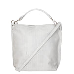 Elga Borsa a spalla da donna Vera pelle 80051-GRIGIO Gave Lux
