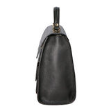 Borsa a mano da donna Made in Italy Vera pelle MYB-7034-SS-D28 NERO BLACK My Best Bag