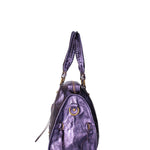 Novara Borsa a spalla da donna Vera pelle 06090 LM-L013 VIOLA Gave Lux