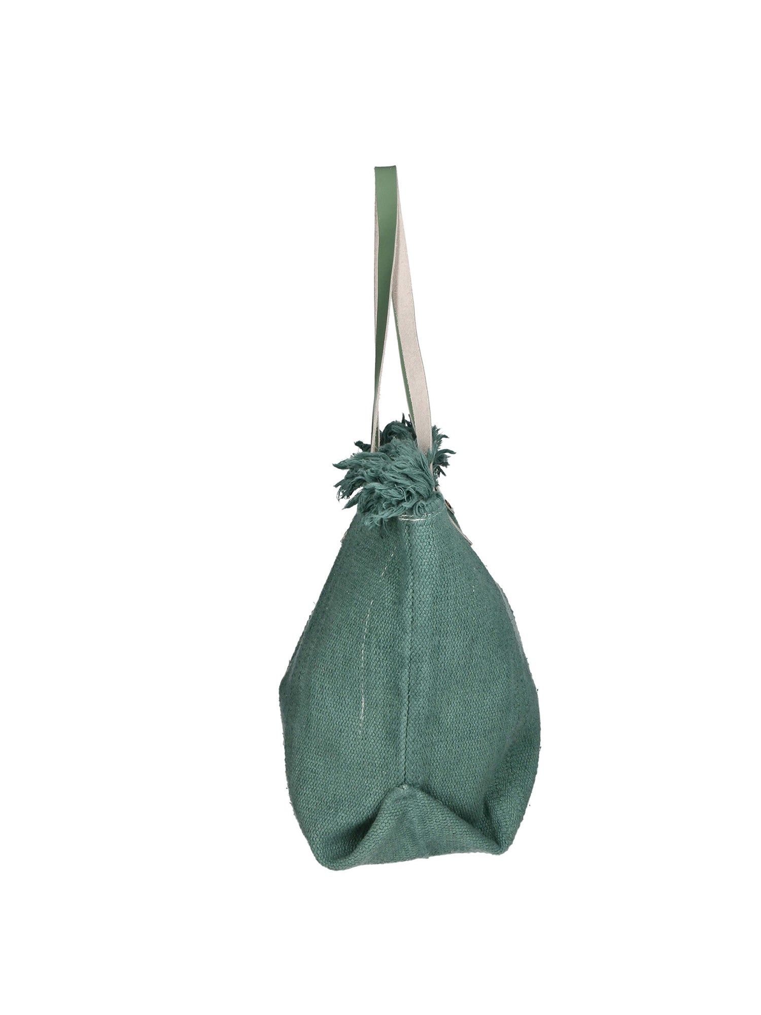 Agnese Borsa Shopper da donna Cotone e pelle 04649-D96 MENTA  Gave Lux