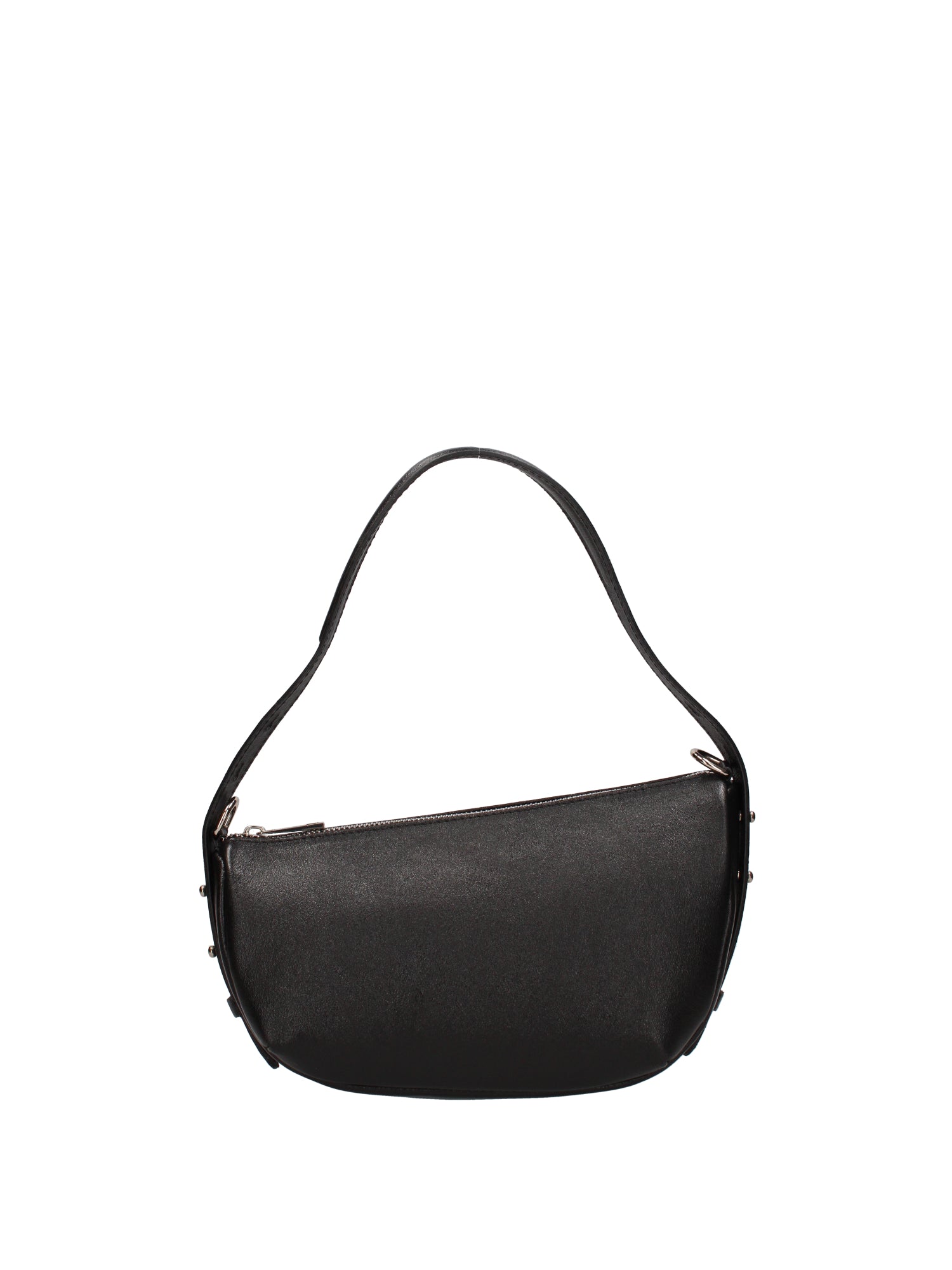 Borsa a spalla da donna Vera pelle e metallo 07228-L022 NERO Roberta Rossi