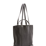 Borsa a spalla unisex in vera pelle Made in Italy 4610-NERO Alessia Firenze