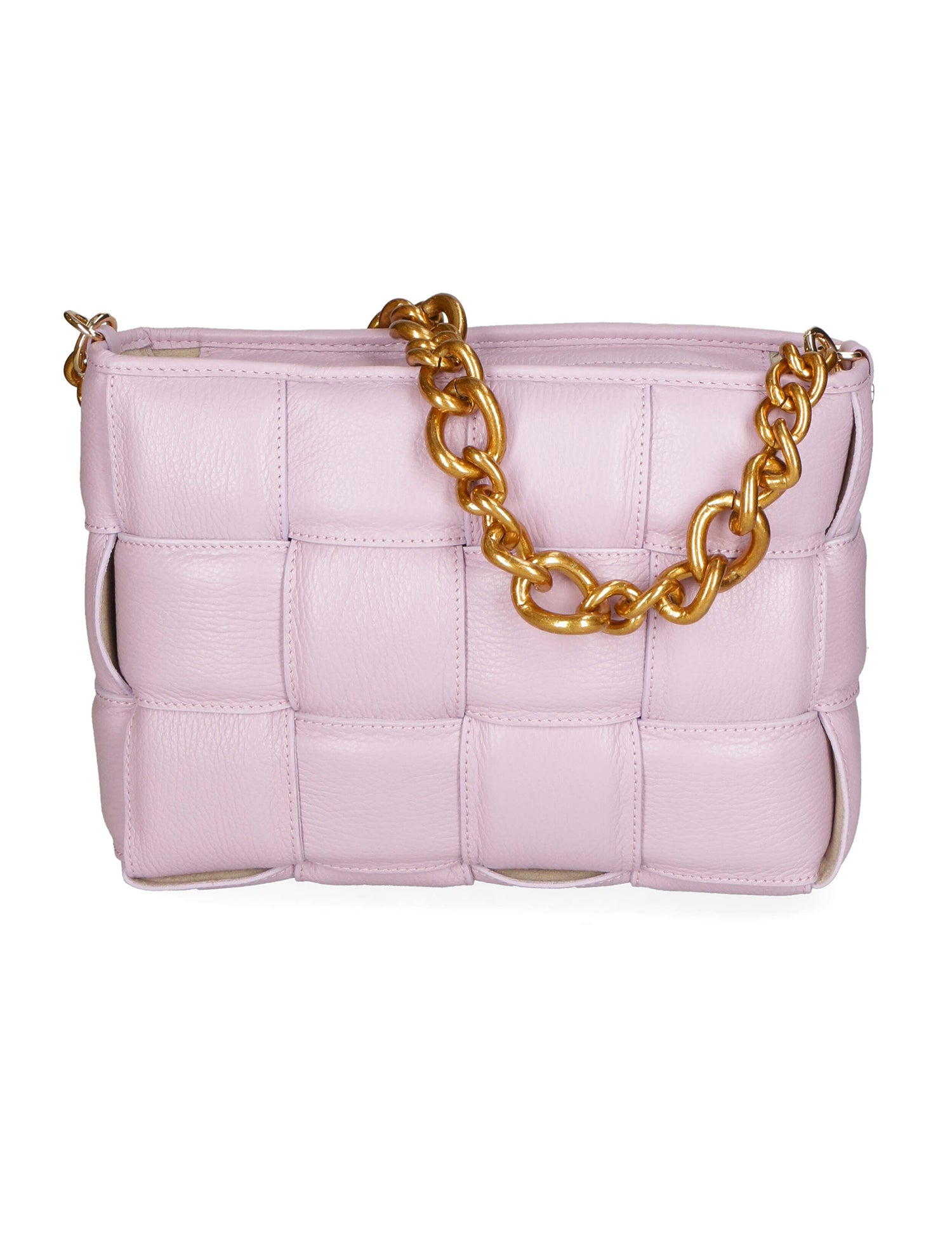 Agostina Borsa a mano da donna Vera pelle 04691-D55 LILLA LILAC Gave Lux