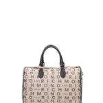 Borsa a mano da donna 100% vera pelle JR-W-1161-TP-BONE + BLACK + GOLD John Richmond