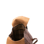 Zaino unisex in vera pelle 100% cotone 4590-TESTA DI MORO Alessia Firenze