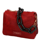 Borsa a spalla da donna Vera pelle di cavallino MYB-8021-FW-RUBINO My Best Bag