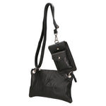 Ifigenia Borsa a tracolla da donna Vera pelle 05932-D28 NERO BLACK Gave Lux