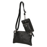 Ifigenia Borsa a tracolla da donna Vera pelle 05932-D28 NERO BLACK Gave Lux