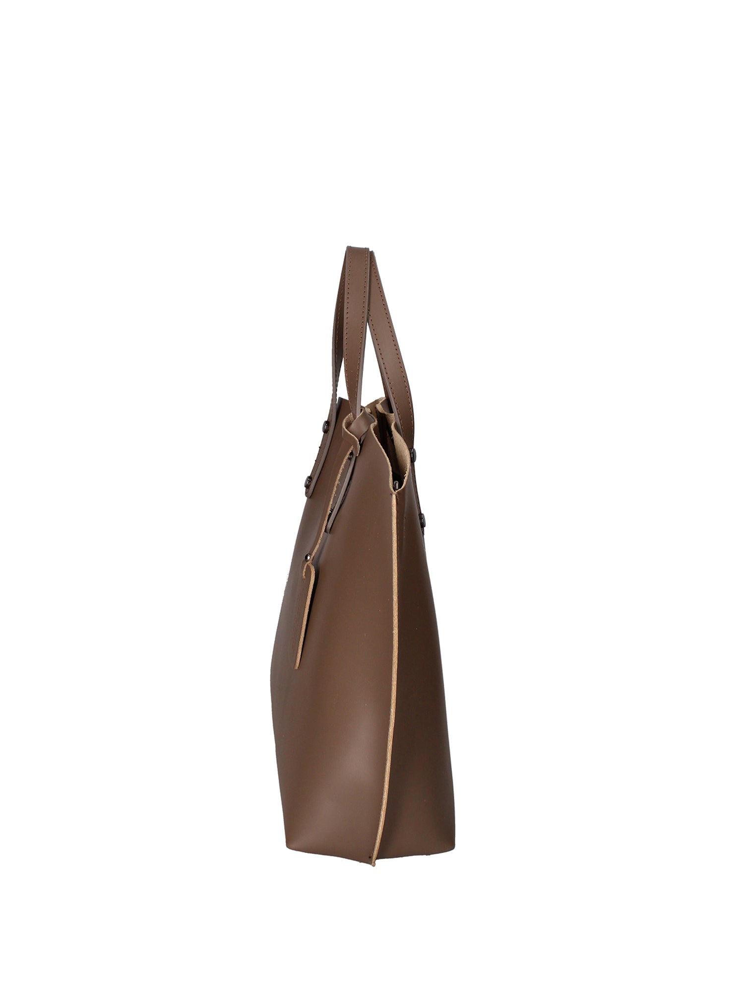 Lumena Borsa a mano da donna Vera pelle 2094-L134 TAUPE SCURO Gave Lux