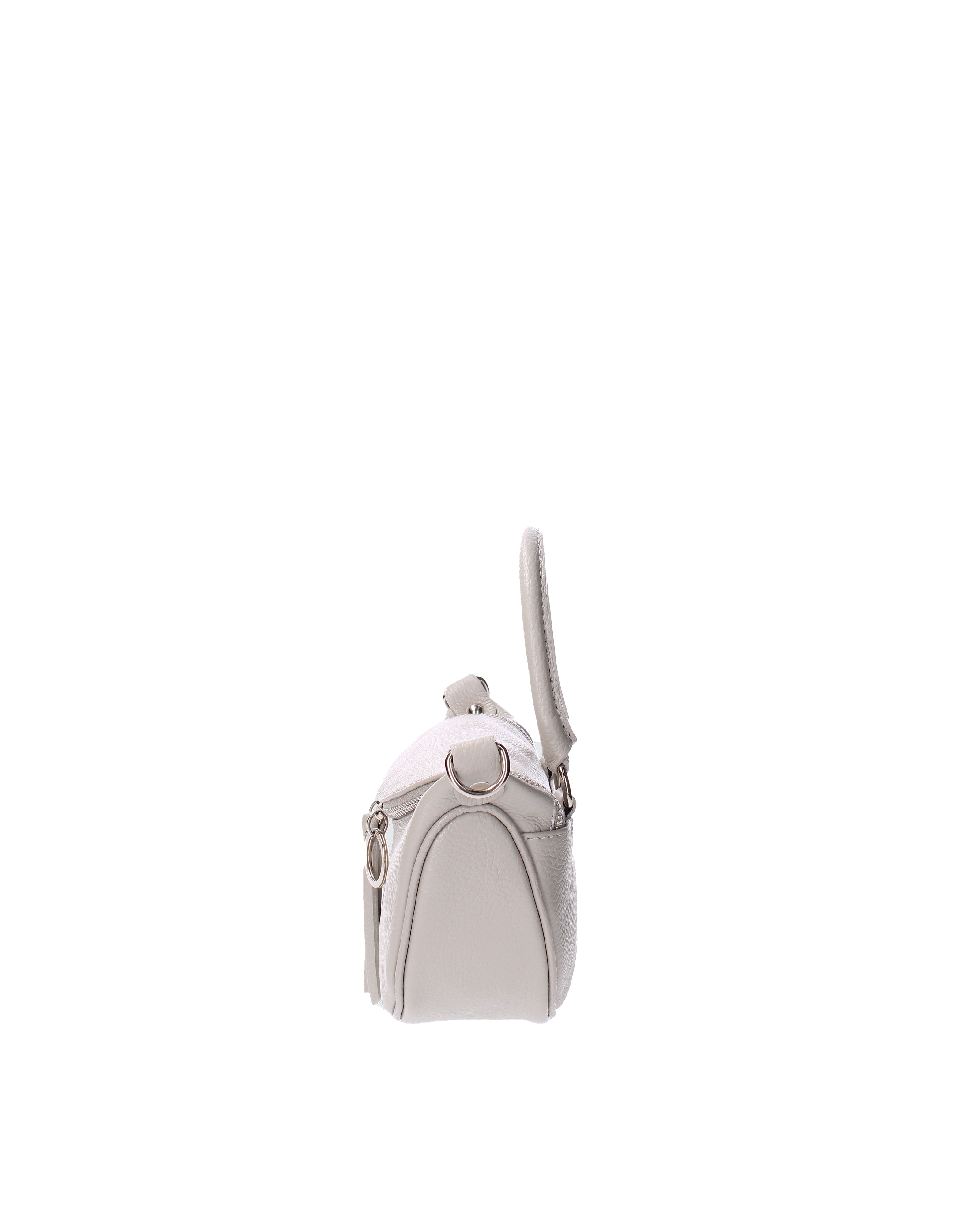 Mae Borsa a mano da donna Vera pelle 07142-D86 GRIGIO PERLA Viola Castellani