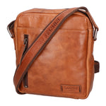 Borsa a tracolla unisex vera pelle Made in Italy SN5862847-TAN Santini Firenze