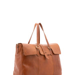 Borsa da viaggio unisex in vera pelle 100% cotone 4066-MIELE Alessia Firenze