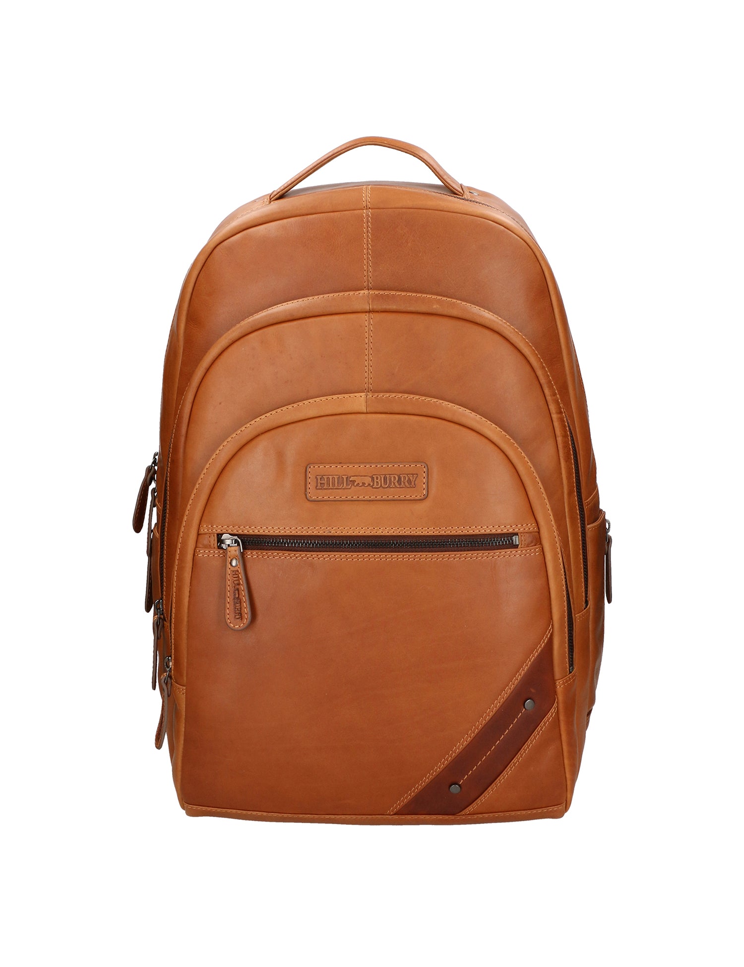 Zaino da uomo in vera pelle RFID HILB-4013-CUOIO Hill Burry