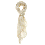 Sole L2013-GIALLO Foulard unisex in cotone e seta Gave Lux