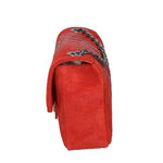 Camilla Borsa a tracolla da donna Pelle scamosciata croco 10029-ROSSO RED Gave Lux