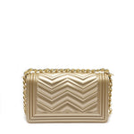 Borsa a mano da donna 100% PVC FLAT S MANHATTAN-GOLD + LIGHT GOLD Marc Ellis