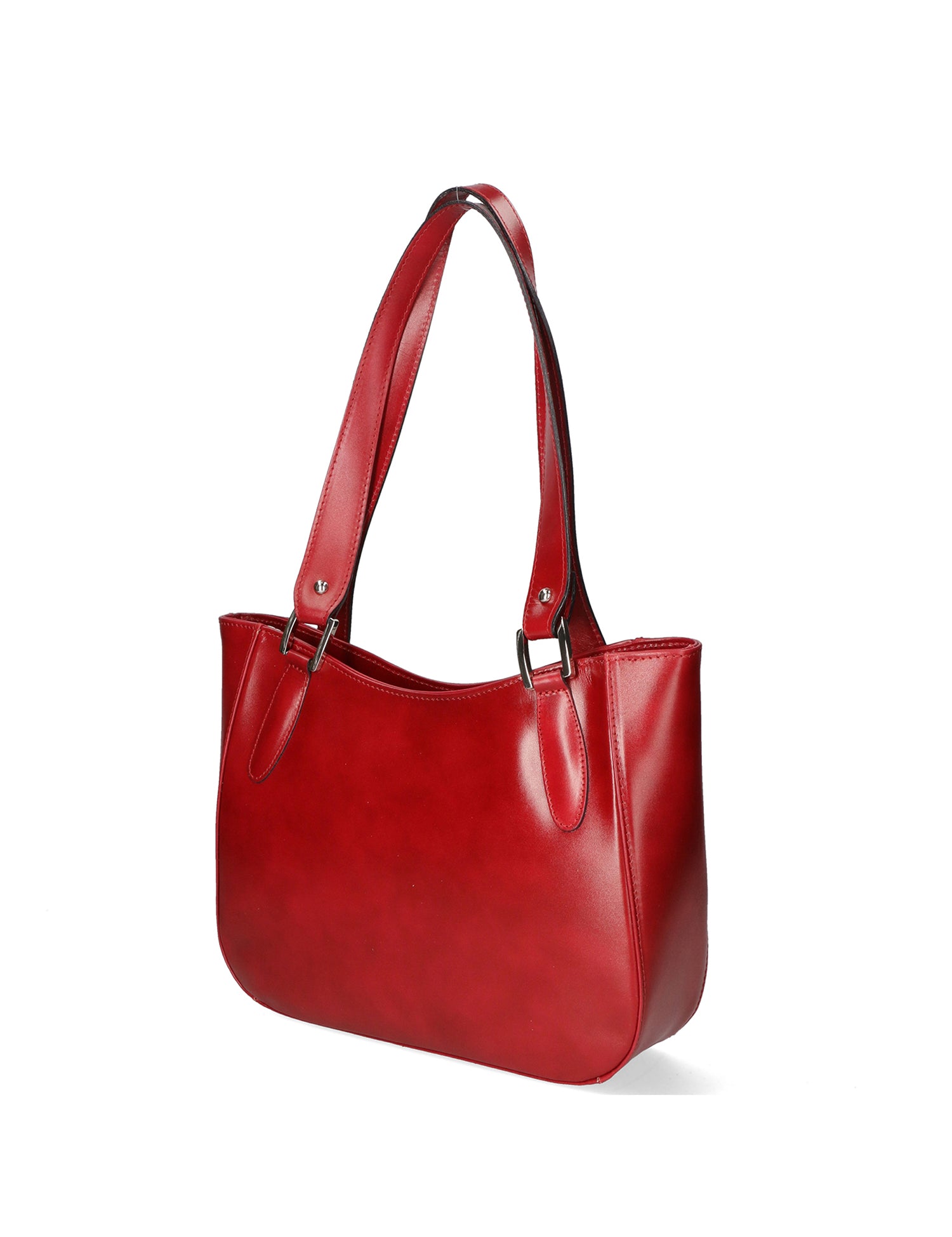 Eva Borsa a spalla da donna Vera pelle 9024-ROSSO RED Gave Lux