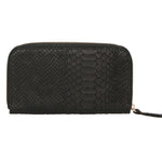 Carmela Portafoglio donna vera pelle Zip 10033-NERO Gave Lux