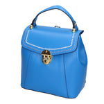 Giuditta Borsa a mano da donna 100% pelle 05937-L222 BLU ASTER Gave Lux