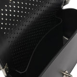 Borsa a mano da donna 100% Pvc FLAT S BALL-BLACK + BRUSH SILVER Marc Ellis