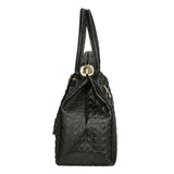 Deborah Borsa a mano da donna Pelle Croco Stampata 7727-C28 NERO Gave Lux